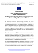 Statement by the German EU Presidency on Russia’s ongoing aggression against Ukraine and illegal occupation of Crimea