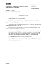 Forum for Security Co-operation Decision No. 4/98