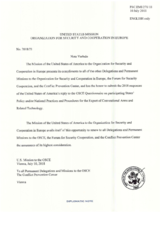 Response by the Delegation of the United States of America to the Questionnaire on Participating States’ Policy and/or National Practices and Procedures for the Export of Conventional Arms and Related Technology Response by the Delegation of the United States of America to the Questionnaire on Participating States’ Policy and/or National Practices and Procedures for the Export of Conventional Arms and Related Technology