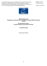 Address by the Secretary General of the Council of Europe, Ms. Marija Pejčinović Burić