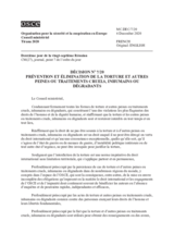 DECISION No.7, PREVENTION AND ERADICATION OF TORTURE AND OTHER CRUEL, INHUMAN OR DEGRADING TREATMENT OR PUNISHMENT