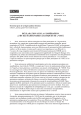 DOCUMENT No.2, DECLARATION CO-OPERATION WITH THE OSCE ASIAN PARTNERS