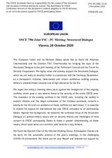 Statement by the German EU Presidency on the Structured Dialogue