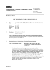 Giornale della 1287a Seduta plenaria del Consiglio permanente