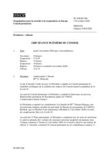 Journal de la 1288ème séance plénière du Conseil