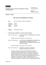 Journal de la 1290ème séance plénière du Conseil