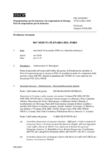 Giornale della 961a Seduta plenaria del Foro di cooperazione per la sicurezza