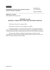 Forum for Security Co-operation Decision No. 6/20