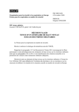 Décision No 6/20 du Forum pour la coopération en matière de sécurité