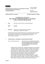 Giornale della 79a Riunione congiunta del Foro di cooperazione per la sicurezza e del Consiglio permanente