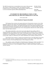 Statement by the German EU Presidency on the situation in and around Nagorno-Karabakh