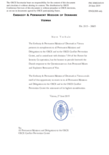 Response by the Delegation of Denmark to the Questionnaire on Anti-Personnel Mines and Explosive Remnants of War Response by the Delegation of Denmark to the Questionnaire on Anti-Personnel Mines and Explosive Remnants of War