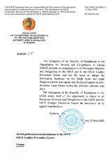 Response by the Delegation of Kazakhstan to the Questionnaire on Anti-Personnel Mines and Explosive Remnants of War Response by the Delegation of Kazakhstan to the Questionnaire on Anti-Personnel Mines and Explosive Remnants of War