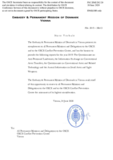 Annual Information by the Delegation of Denmark on SALW Identified as Surplus and/or Seized and Destroyed Annual Information by the Delegation of Denmark on SALW Identified as Surplus and/or Seized and Destroyed