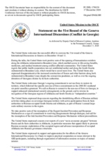 Statement by the Delegation of the United States of America on the 51st round of the Geneva International Discussions, held on 10 and 11 December 2020