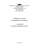 Minority Education in the Republic of Croatia
