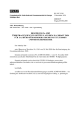 Beschluss Nr. 1385 des Ständigen Rates