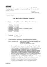 Diario de la 1295ª Sesión plenaria del Consejo Permanente 