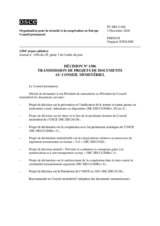 Décision No 1386 du Conseil permanent