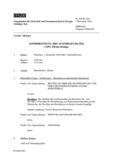 Journal der 1292. Sondersitzung des Ständigen Rates