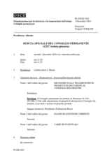 Giornale della 1292a Seduta speciale del Consiglio permanente