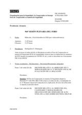 Diario de la 964ª Sesión plenaria del Foro de Cooperación en materia de Seguridad  