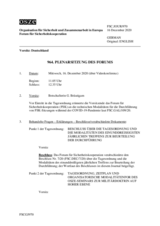 Journal der 964. Plenarsitzung des Forums