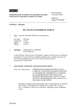 Journal de la 963ème séance plénière du Forum
