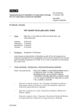 Diario de la 958ª Sesión plenaria del Foro de Cooperación en materia de Seguridad