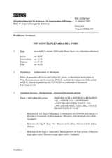 Giornale della 958a Seduta plenaria del Foro di cooperazione per la sicurezza