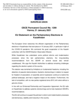 Statement by the Portuguese EU Presidency on the parliamentary elections in Kazakhstan, held on 10 January 2021