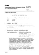 Giornale della 965a Seduta plenaria del Foro di cooperazione per la sicurezza