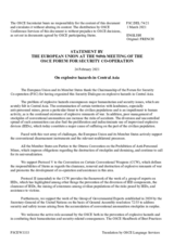 Statement by the Portuguese EU Presidency in response to the presentations by Mr. J. Henick, by Mr. J. Guilbert, by Mr. M. Ibrohimzoda, and by Ms. T. Kassenova