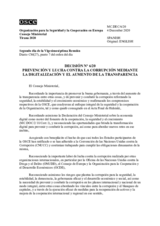 Decision No.6/20 - PREVENTING AND COMBATING CORRUPTION THROUGH DIGITALIZATION AND INCREASED TRANSPARENCY