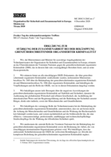 Document No.1/20 - DECLARATION ON STRENGTHENING CO-OPERATION IN COUNTERING TRANSNATIONAL ORGANIZED CRIME