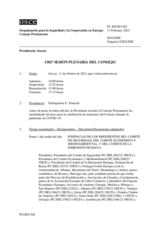 Diario de la 1302ª Sesión plenaria del Consejo Permanente 