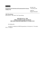 Beschluss Nr. 1398 des Ständigen Rates