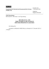 Beschluss Nr. 1394 des Ständigen Rates