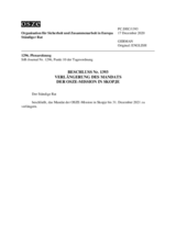 Beschluss Nr. 1393 des Ständigen Rates