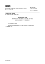 Permanent Council Decision No. 1390