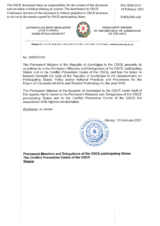 Response by the Delegation of Azerbaijan to the Questionnaire on Participating States’ Policy and/or National Practices and Procedures for the Export of Conventional Arms and Related Technology Response by the Delegation of Azerbaijan to the Questionnaire on Participating States’ Policy and/or National Practices and Procedures for the Export of Conventional Arms and Related Technology