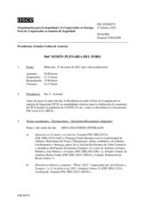 Diario de la 966ª Sesión plenaria del Foro de Cooperación en materia de Seguridad