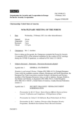 Journal of the 967th Plenary Meeting of the Forum for Security Co-operation