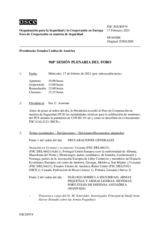 Diario de la 968ª Sesión plenaria del Foro de Cooperación en materia de Seguridad