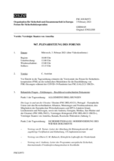 Journal der 967. Plenarsitzung des Forums