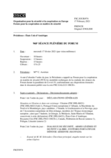 Journal de la 968ème séance plénière du Forum