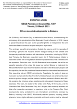 Statement by the Portuguese EU Presidency on recent developments in Belarus