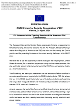 Statement by the Portuguese EU Presidency in response to the opening statement by H.E. Mr. Ara Aivazian, Minister of Foreign Affairs of the Republic of Armenia