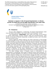 Statement by the Delegation of Ukraine in response to the update by Ambassador Heidi Grau and to the report by Ambassador Yaşar Halit Çevik
