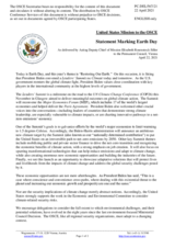 Statement by the Delegation of the United States of America on Earth Day, observed on 22 April 2021